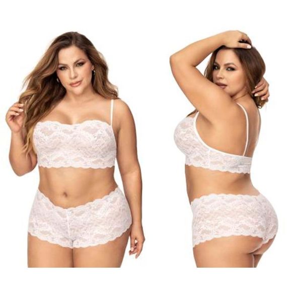 Mapale 206X Panty and Top Lace Set Color Taupe - Picture 2 of 13